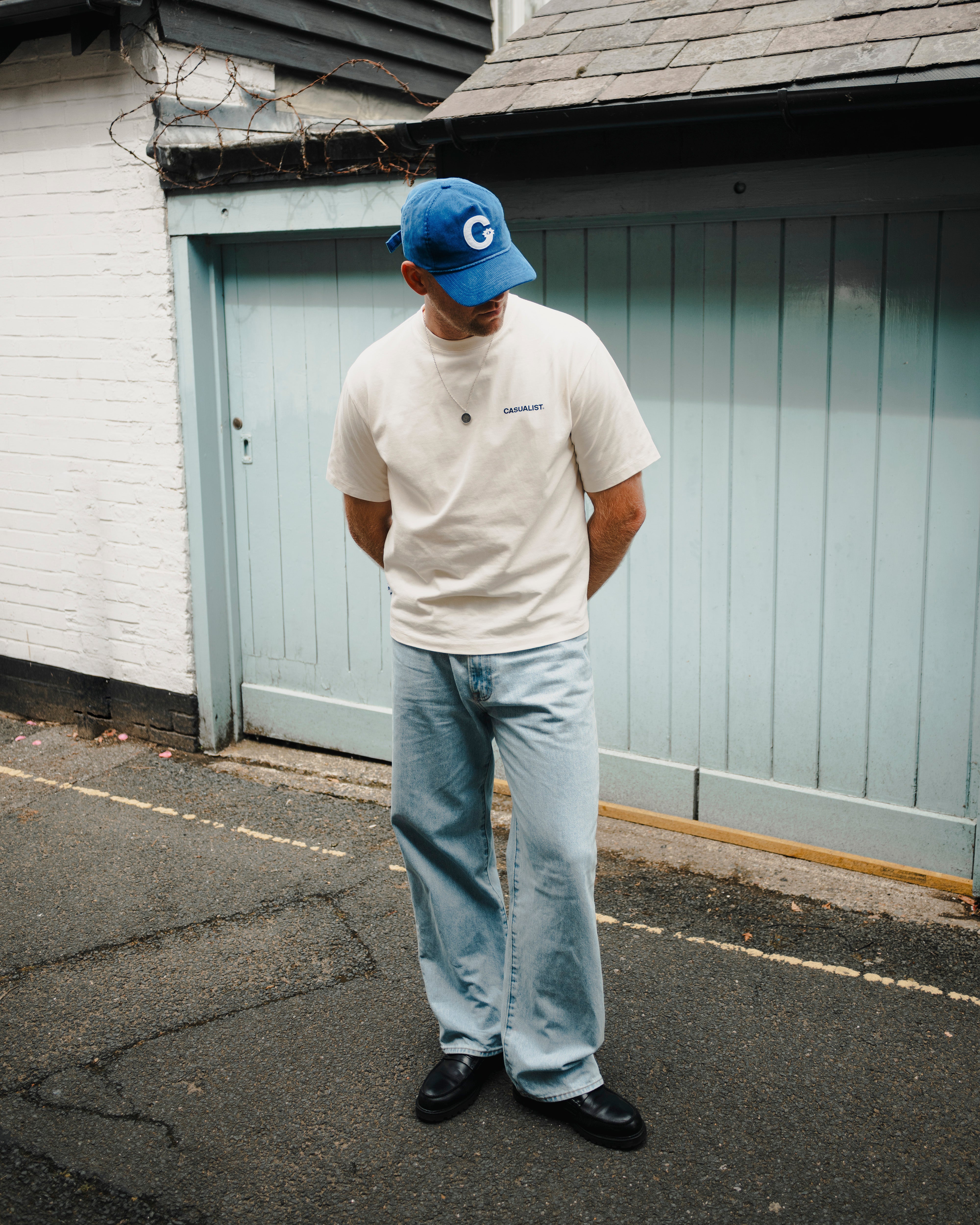 Good Enough Tee worn model Casualist oversized fit