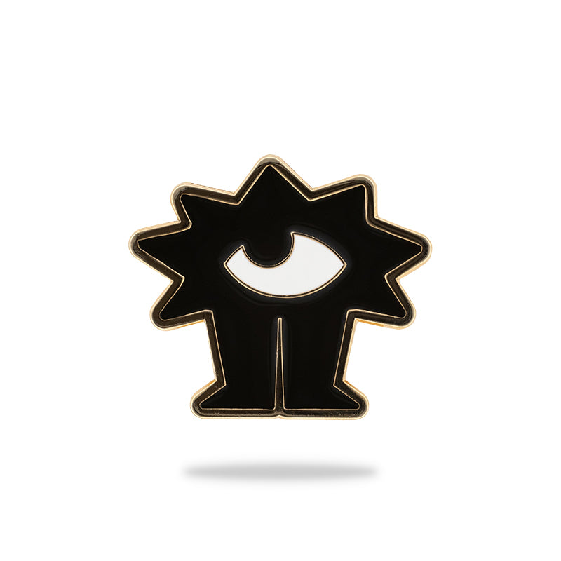 Casualist enamel mascot ball marker front view