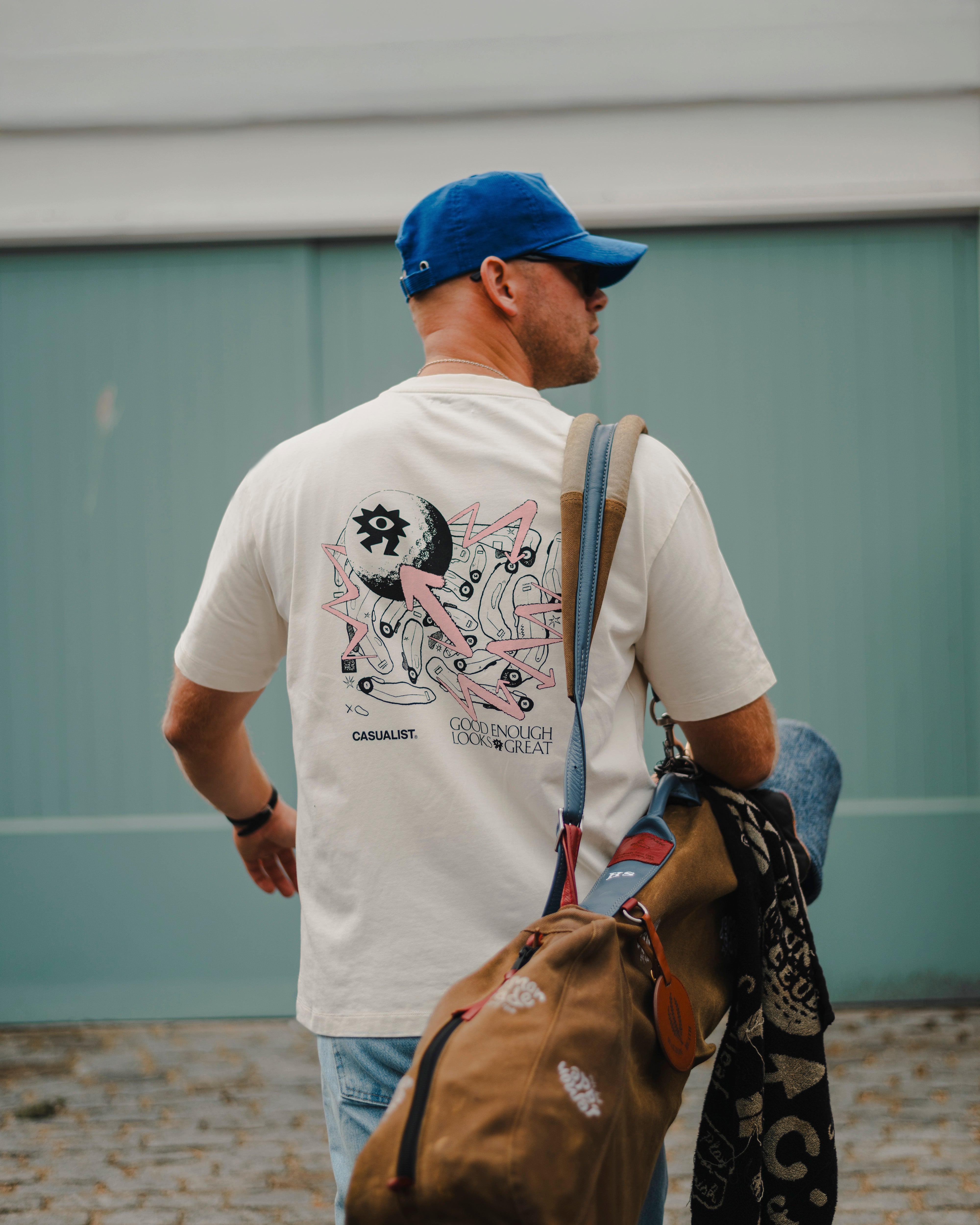 ood Enough Tee worn on course Casualist golf lifestyle