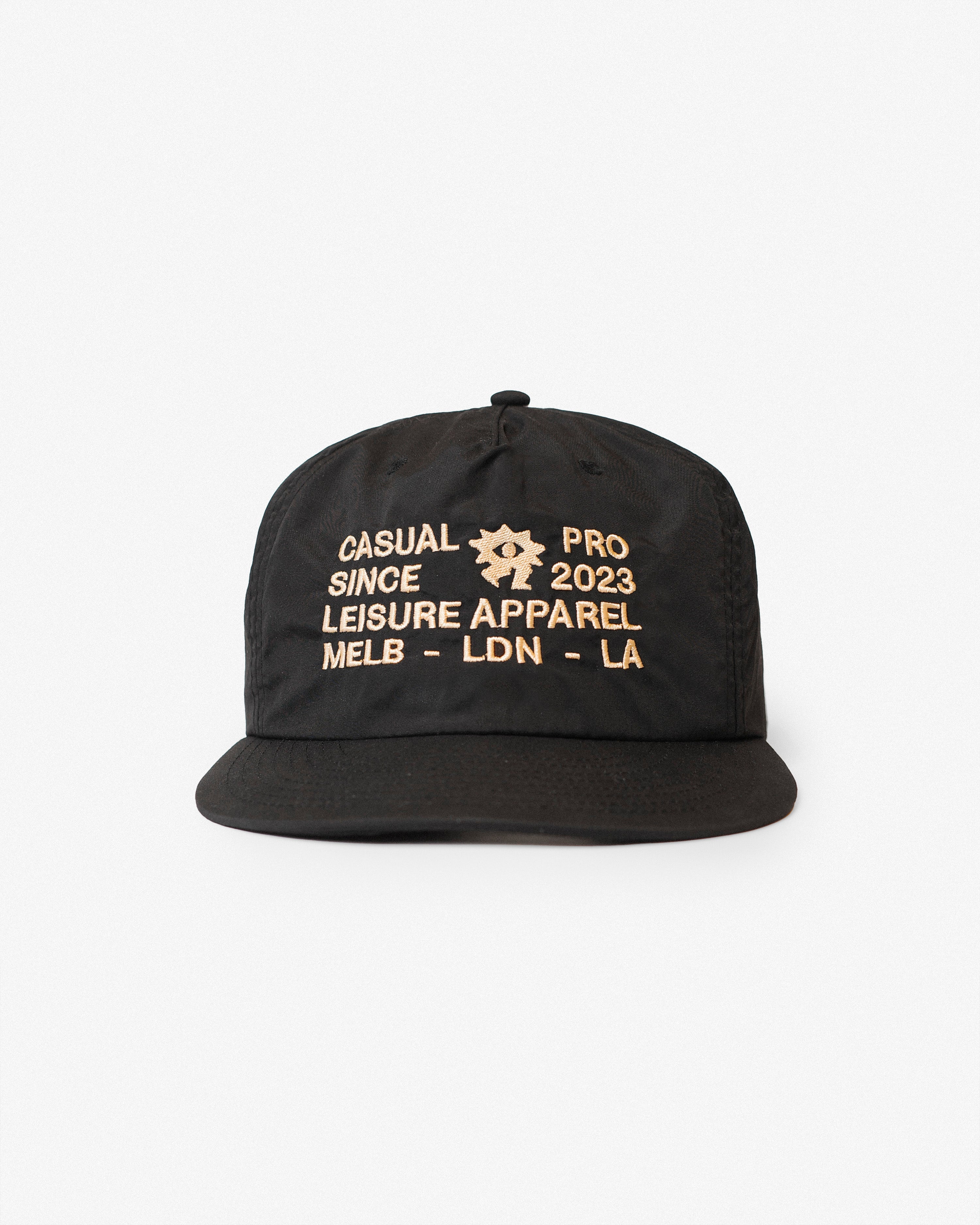  Casualist Leisure Hats OG snapback black front embroidery