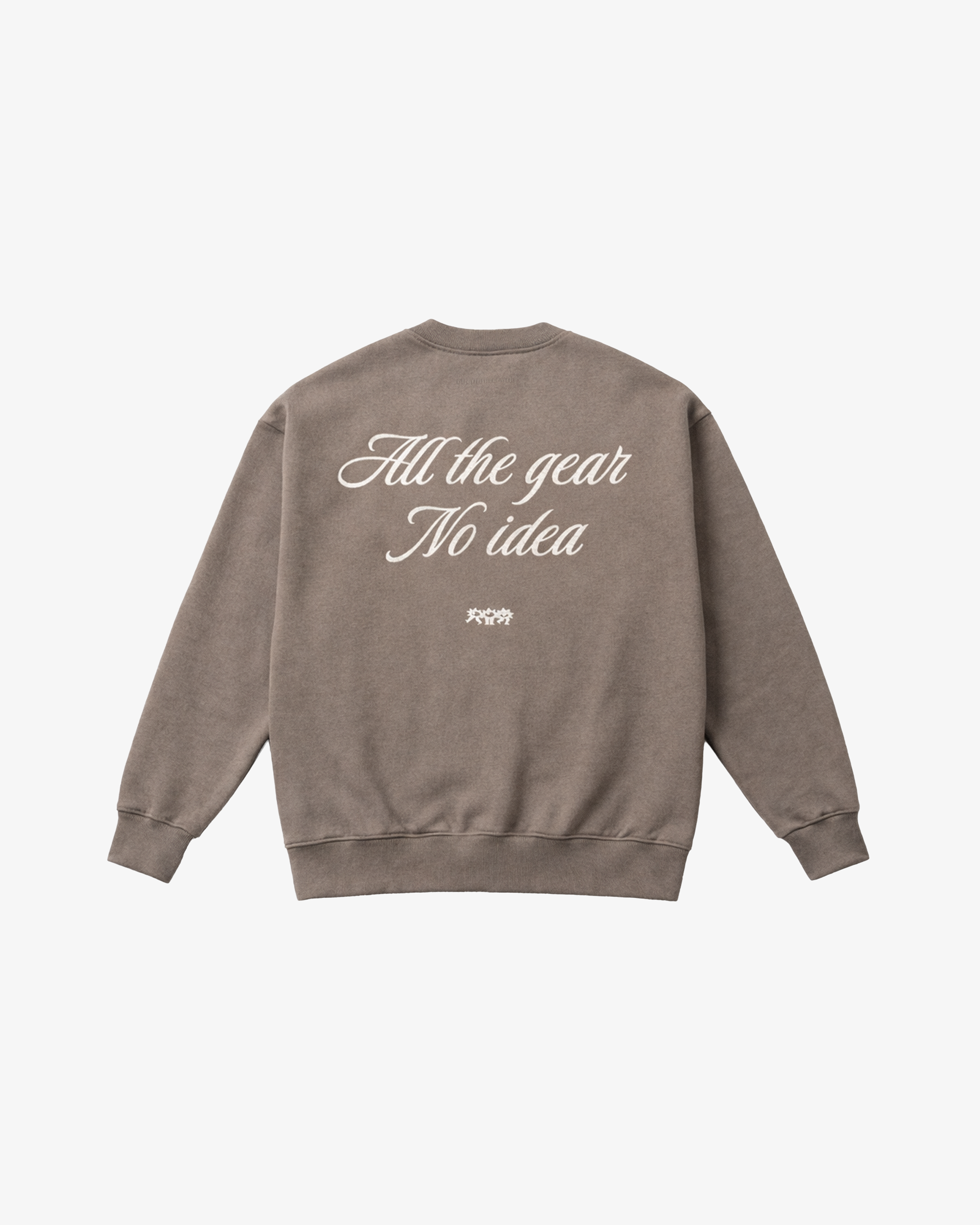 Casualist All The Gear sweatshirt back screen print
