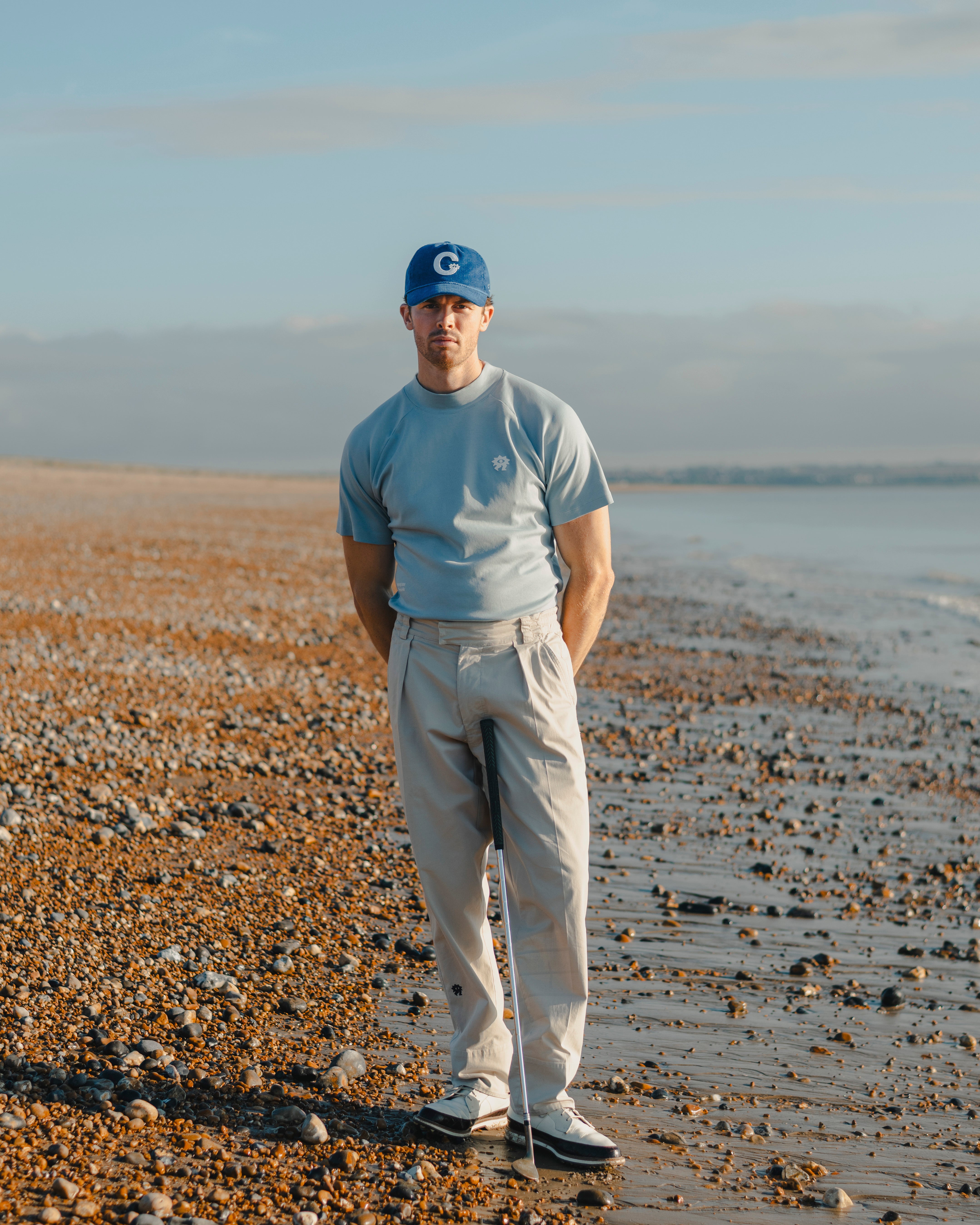 Appropriate Dress Code Mockneck Tee - Dusty Blue