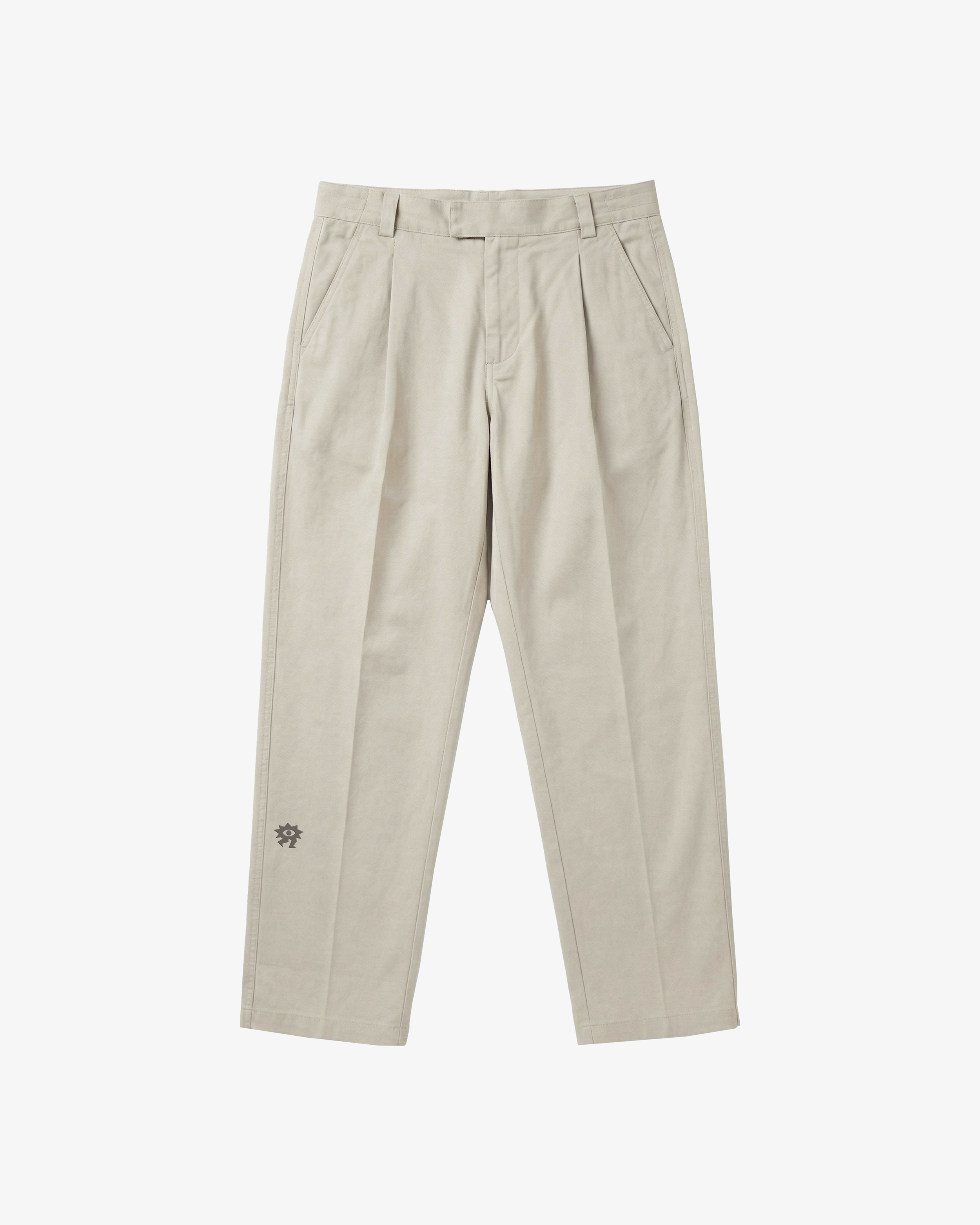 Casualist pleated golf trousers front view ivory