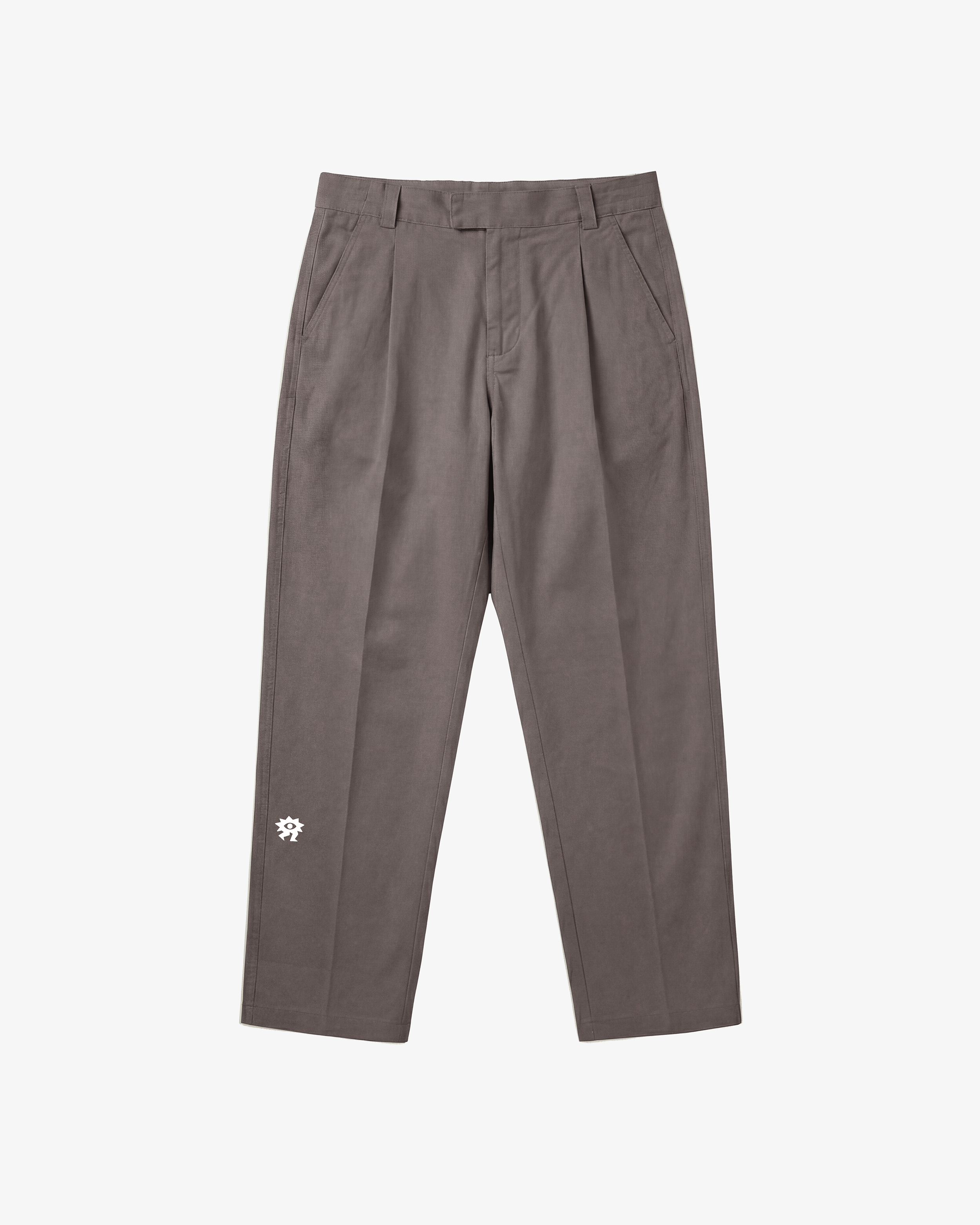  Casualist pleated trousers taupe front view