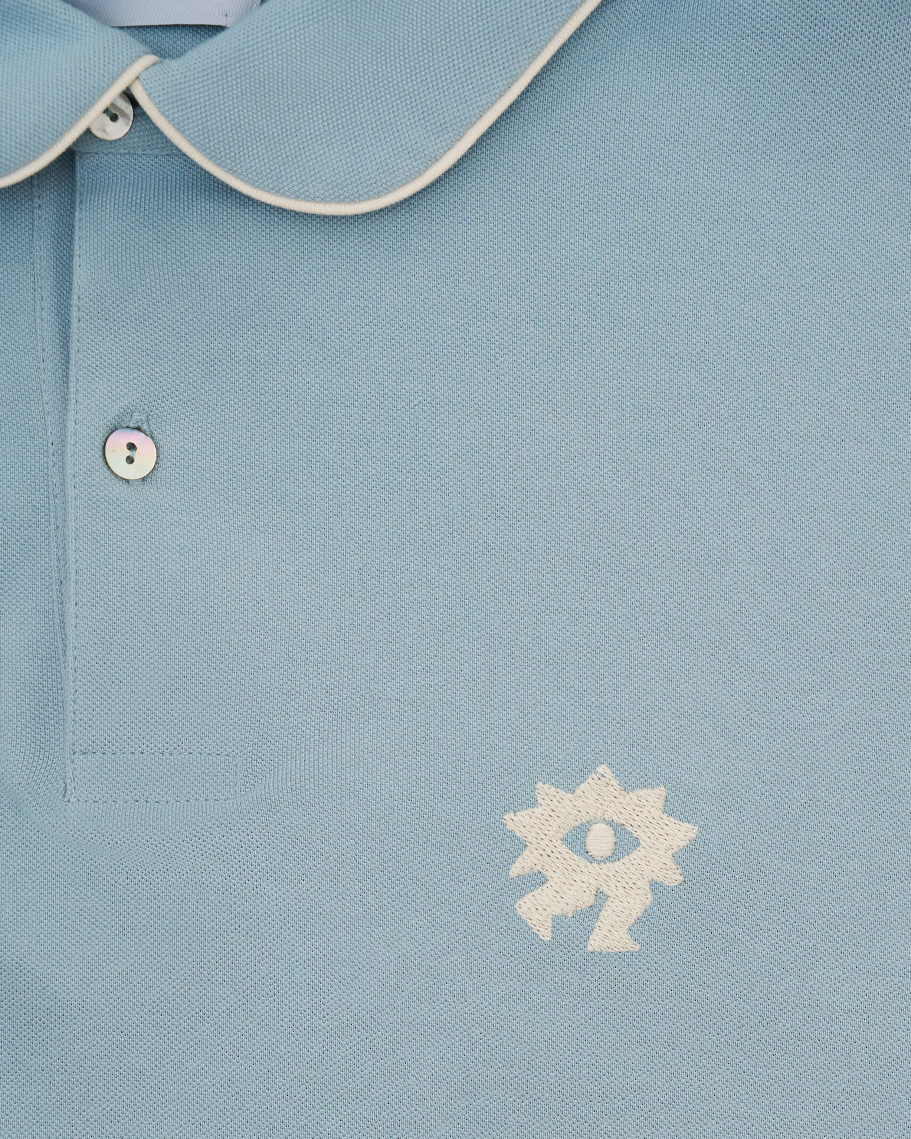 Trust the Swing Pique Polo - Dusty Blue